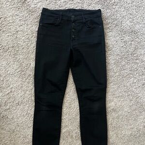MOTHER The Pixie Black Skinny Jeans Size 27